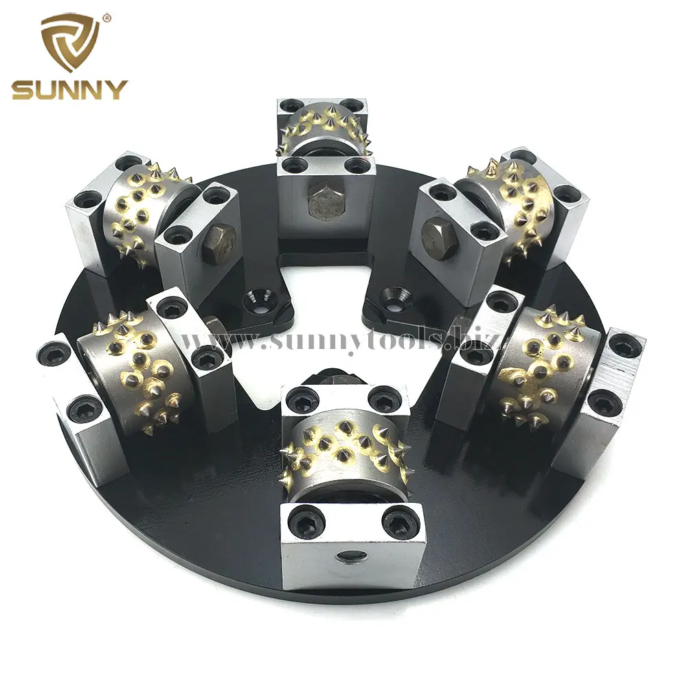 Diamond Bush Hammer Plate For Easy Change Floor Grinding Machine