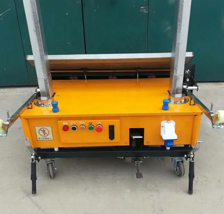 800mm 1000mm Automatic Cement Rendering Machines Wall Plastering Machine 220V Concrete Rendering Machine