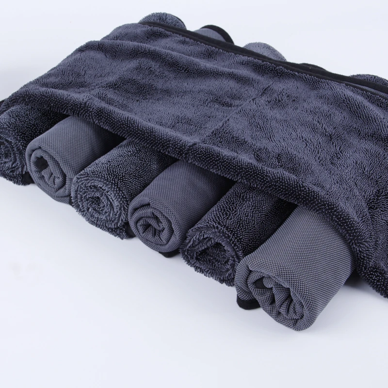 Custom Microfiber Cleaning Cloth Rags Twisted Loop Car Absorbent Window Auto Cleaning Cloth Car Wash Towel