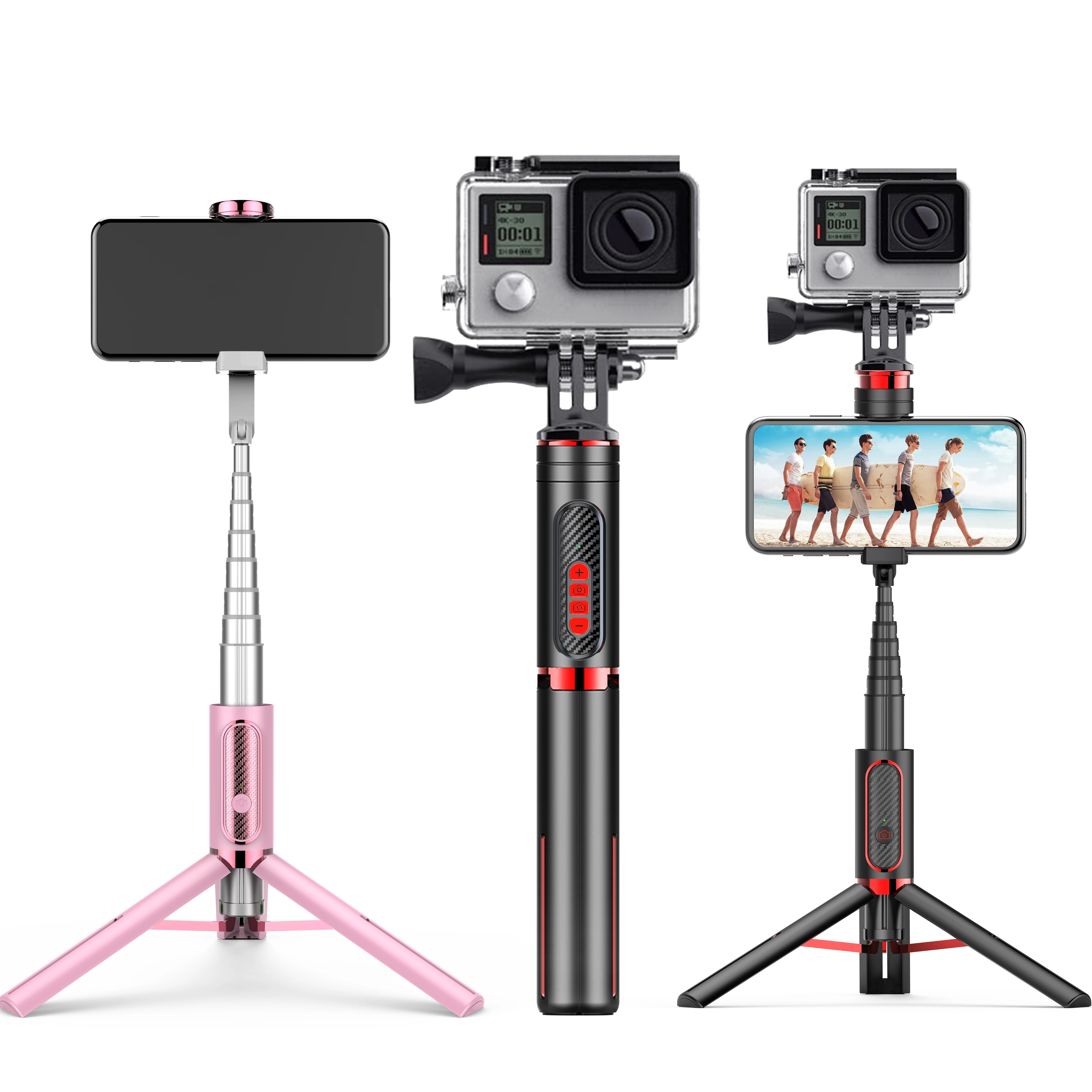 Цены по прейскуранту завода-изготовителя алюминиевый материал OEM портативный мини селфи-Палка с штатив