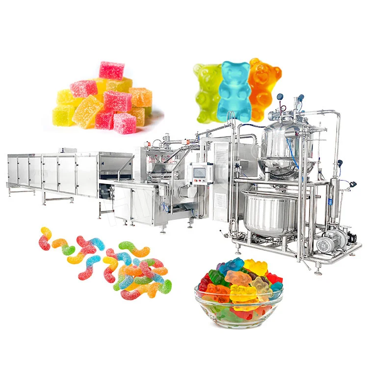 HNOC Jelly Bean Production Line Carrageenan Gelatin Eye Candy Forming Machine