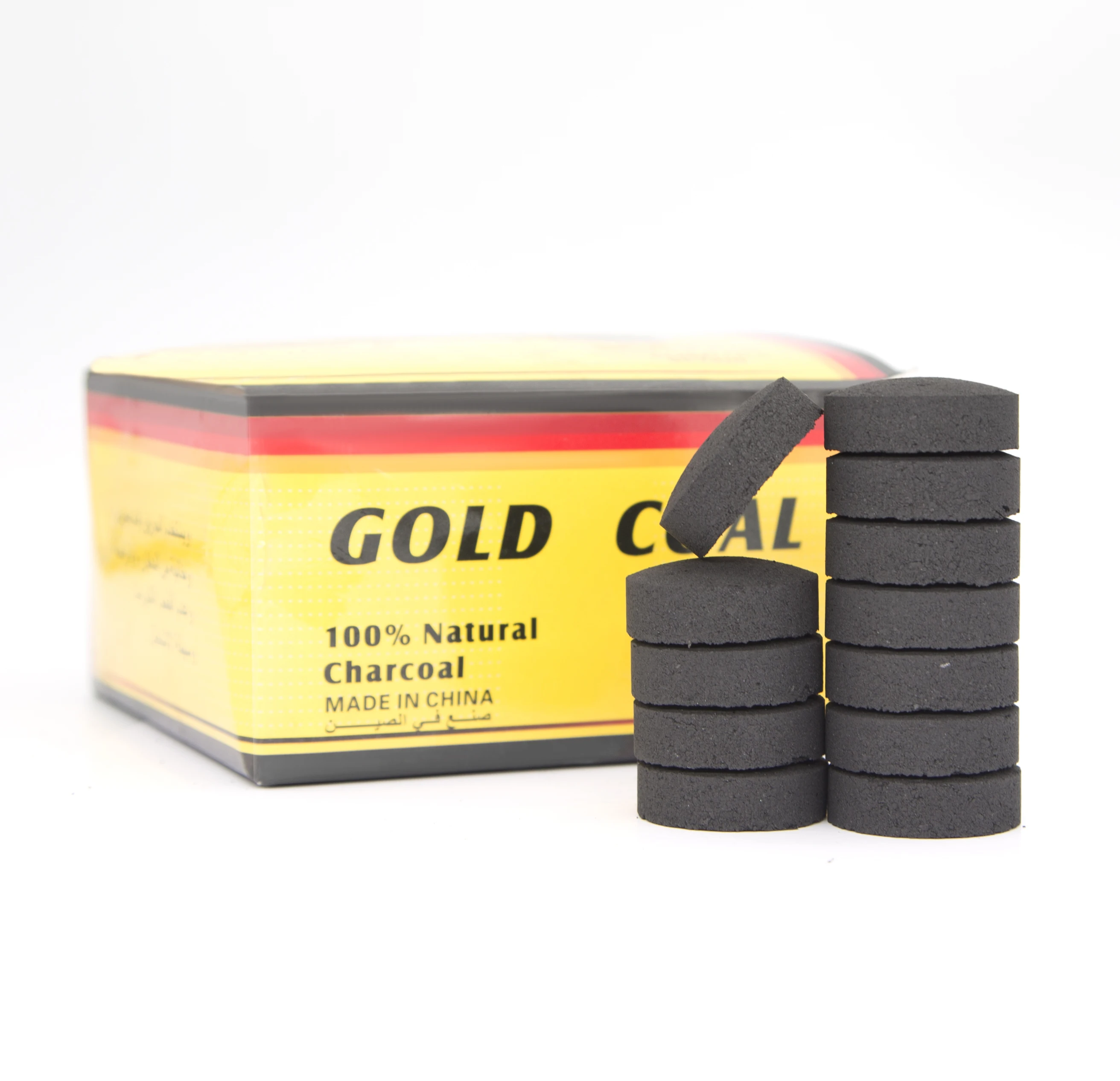 Bakhoor Hookah Mubkhara Loban Charcoal Smokeless odorless Tasteless Fast Burning Flammable Arabic Shisha Round Charcoal Coconut