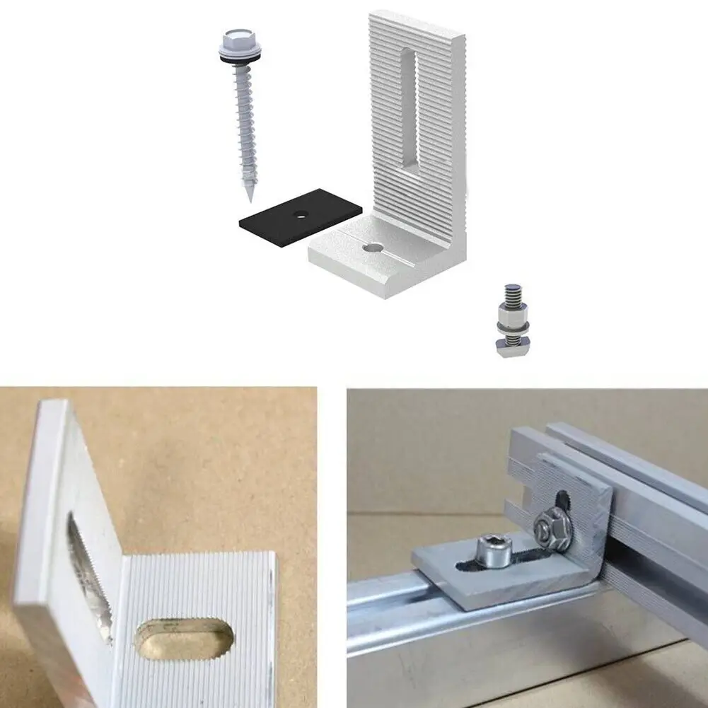 Factory Wholesale Pv Panel Solar L Feet Bracket Solar Mounting L Feet L Foot For Tin Roof