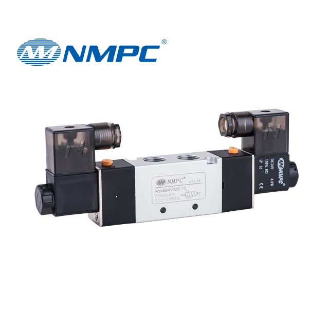 Air Control Valve G1/8' NPT 3 Position 5 way Pneumatic Solenoid Valve 4V430C-15 4V430E-15 4V430P-15