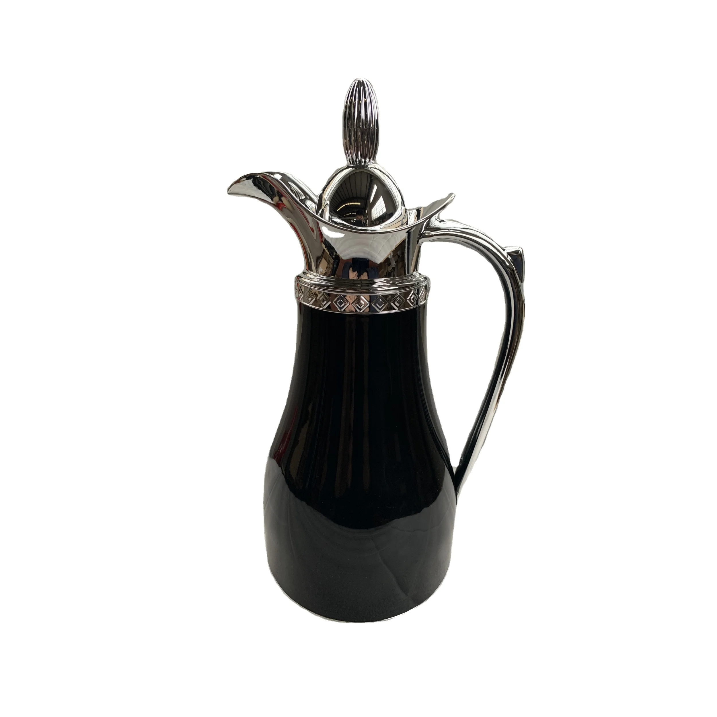 New 1000ml Arabic Style Popular Pink Glass Refill Water Bottle Coffee Pot Vacuum Flask