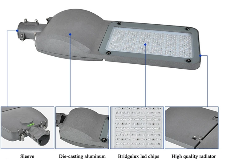 Outdoor Parking Lot Road Nom CE IP66 Street lamp lighting 30w 50w 100w 150w 200w streetlights