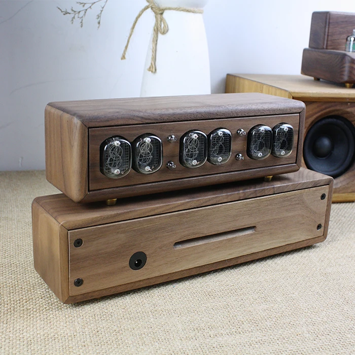 X-040 Современный usb светящиеся электронные сигареты с цифровым и аналоговым и цифровым дисплеем смарт-настольные часы, будильник, стимпанк дерево gixie часы