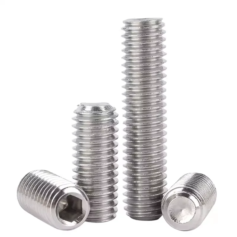 DIN916 Hex Socket Set Screws with Cup Point Tight nails M8-16MM SS304