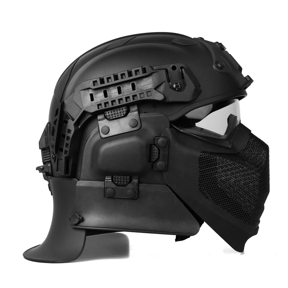 Modular full protection puncture resistant fireproof Riot Helmet Anti Ballistic carbon fiber tactical helmet