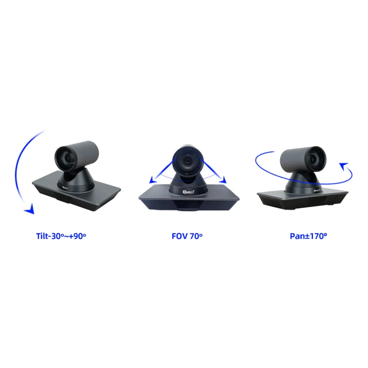 Custom AI Capture 4K UHD 60fps Built-in Microphone PTZ Conference Cameras Voice Tracking