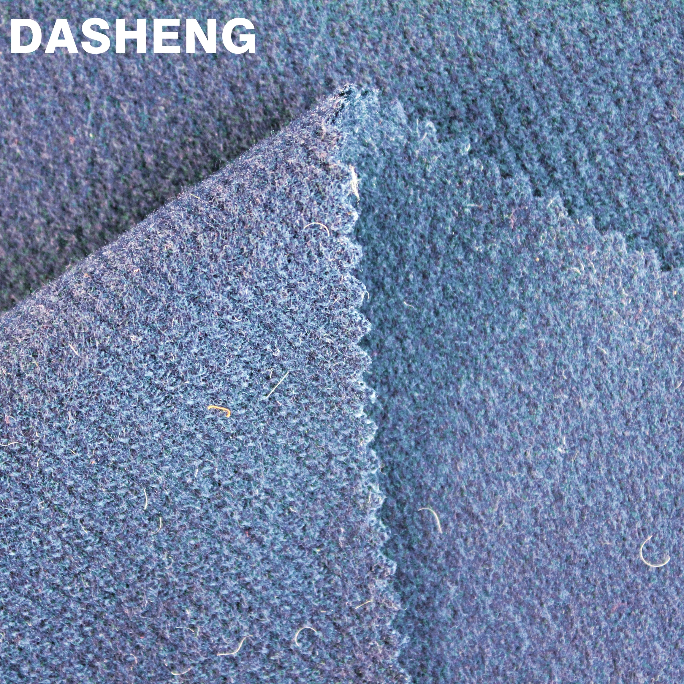 Hot selling Manufacturers Wholesale 100%Polyester knitted wool twill fabric  for Clothing Coats Jacket Soft Plain 420Gsm