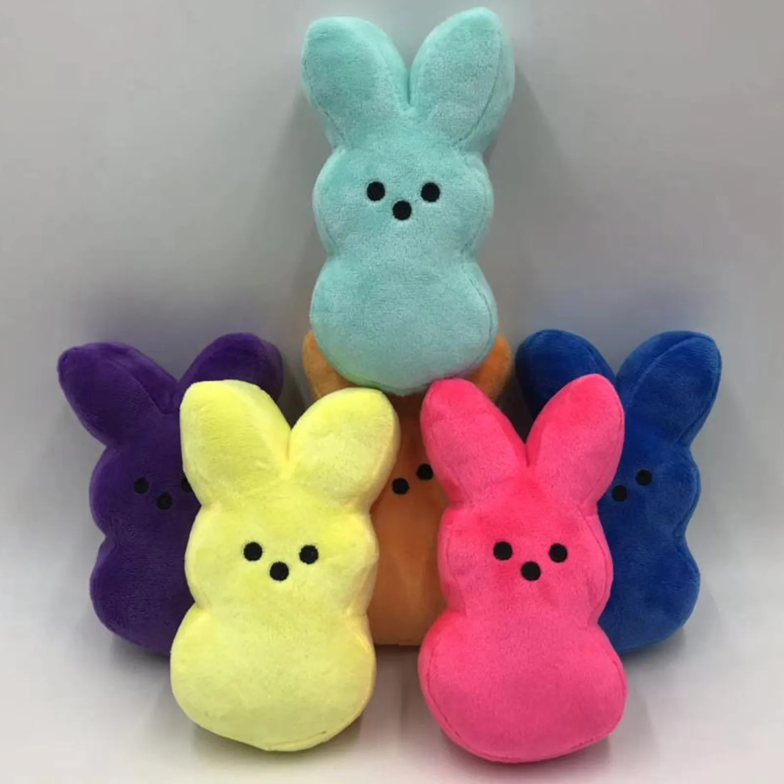 15cm Peeps Plush Bunny Rabbit Peep Easter Toys Simulation Stuffed Animal Doll for Kids Children Soft Pillow Gifts Girl Toy