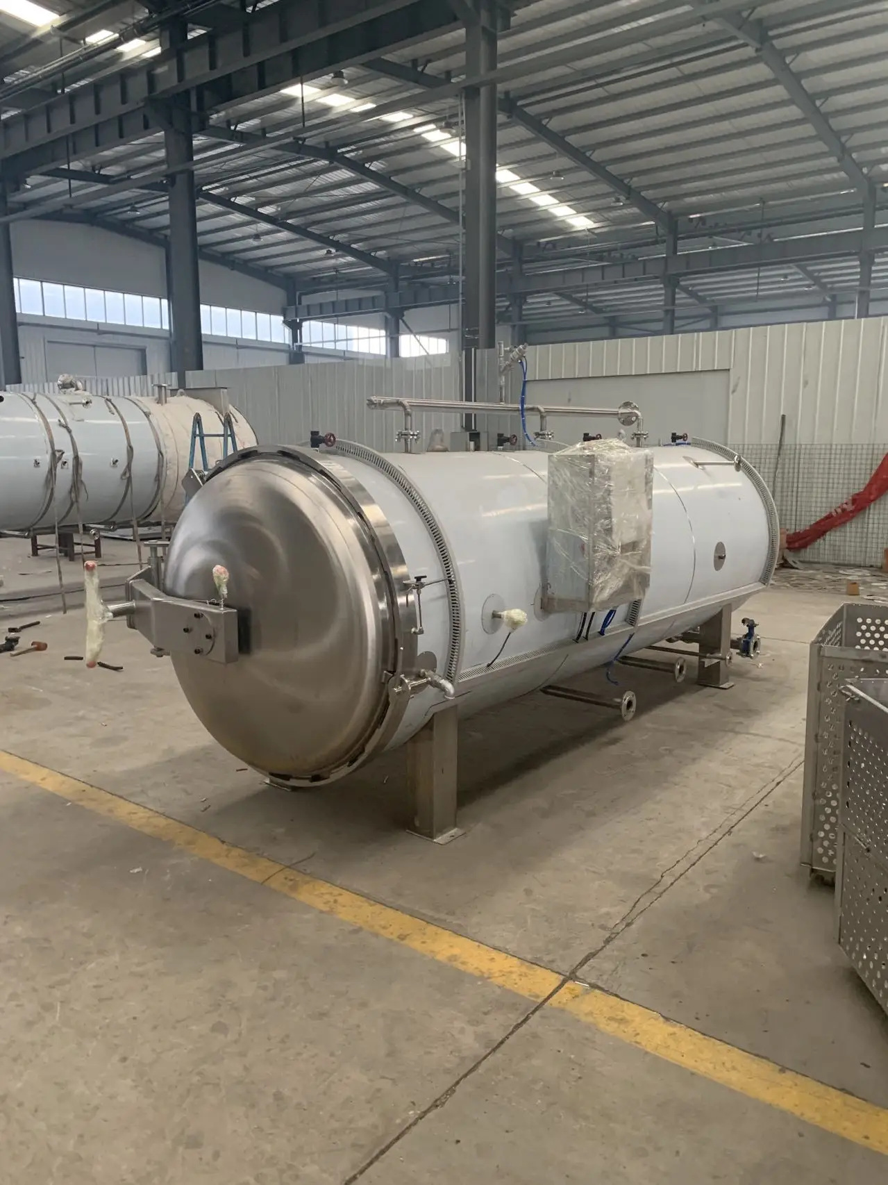 Industrial high temperature water bath Sterilization Kettle steam spray sterilization pot