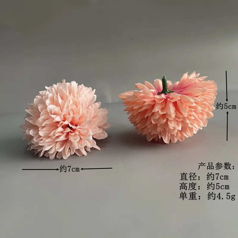 guona simulate Chrysanthemum flower wholesale wedding table decoration silk oil painting small ball head
