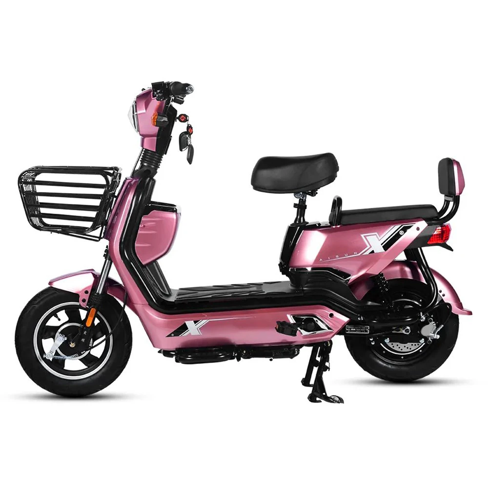 Hot Selling 14 Inch Electric Bicycle Electric City Bike 2 Wheels 800W 60V Electric Bike Scooter With Basket