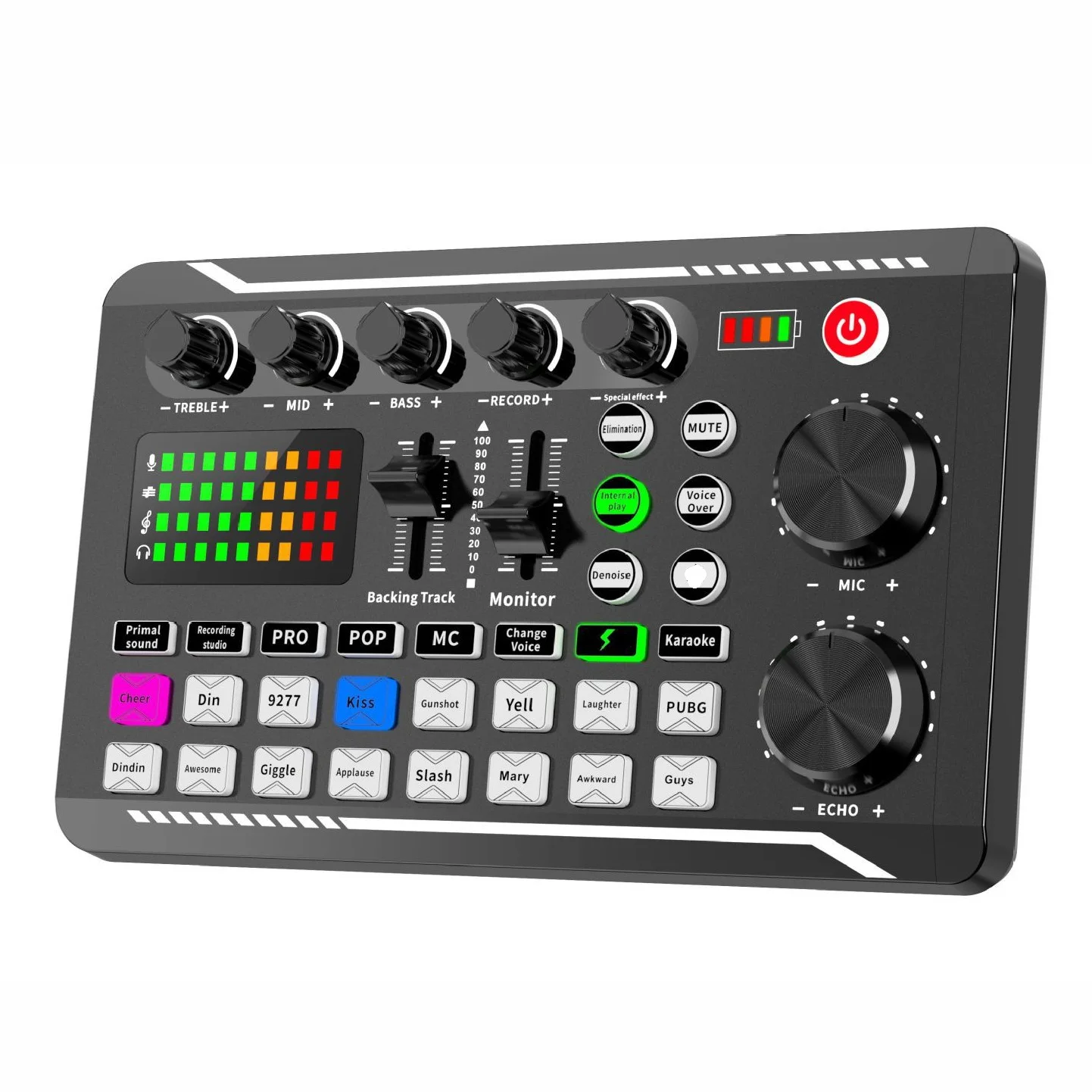 Live streaming equipment Podcast Recording Audio Interface Live stream Sound card Cell Phone Podcast Vlog Mini Mixer