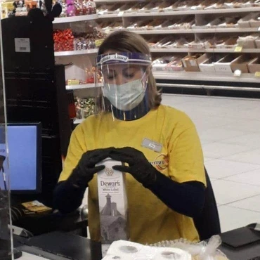 transparent anti fog  face visor  Direct splash protection face shield use protect face for worker