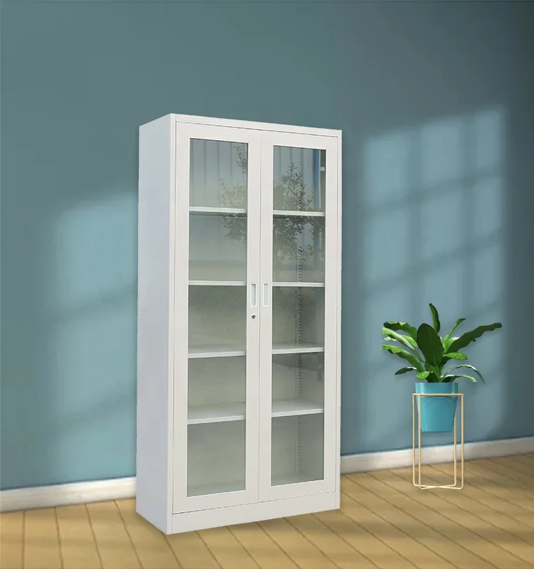 Office Furniture Glass Library Cupboard Glass Door Large Storage File Cabinet Book Cabinet