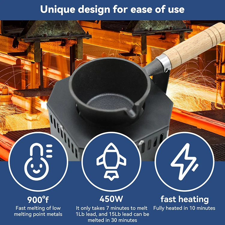 New Upgrade Lead Melting Pot Electric,Electric Melting Pot for Lead Metal Electric Melting Furnace