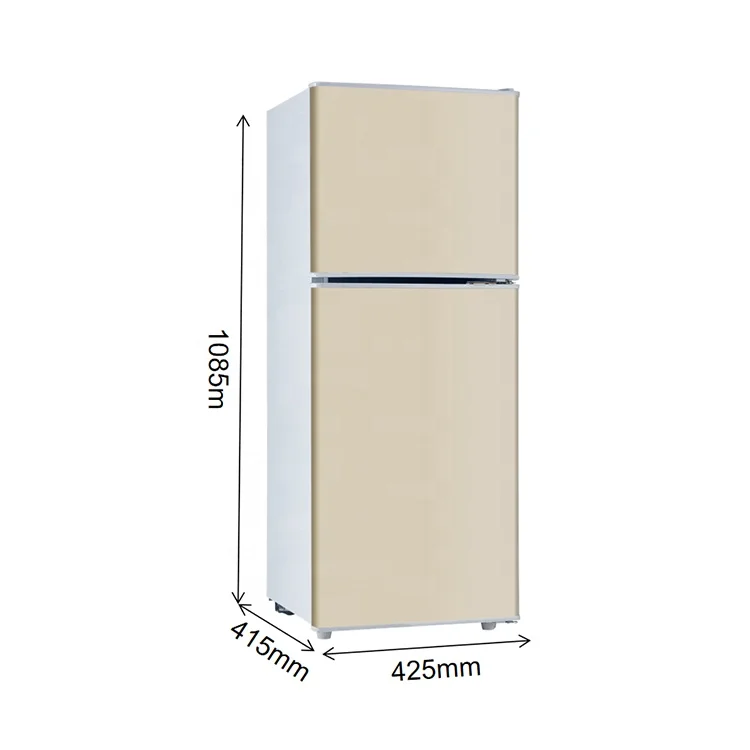 Motorhome accessories 139L Top-freezer Double Door Fridge Refrigerator skd for touring car
