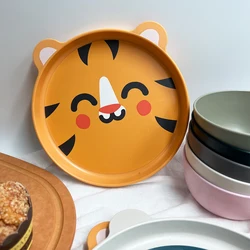 rpet plastic reusable plates durable colourful dinner wholesale promotion
