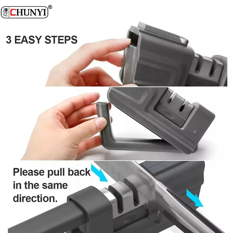 top seller product kitchen accessories gadgets knife sharpening tool kitchen 4 in 1 kitchen knife sharpener for Handle foldable