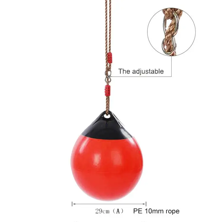 
Inflatable Ball Swing Kids Swing Seat Buoy Ball Swings Set with Rope for Tree Indoor Outdoor Playground Background Ball 