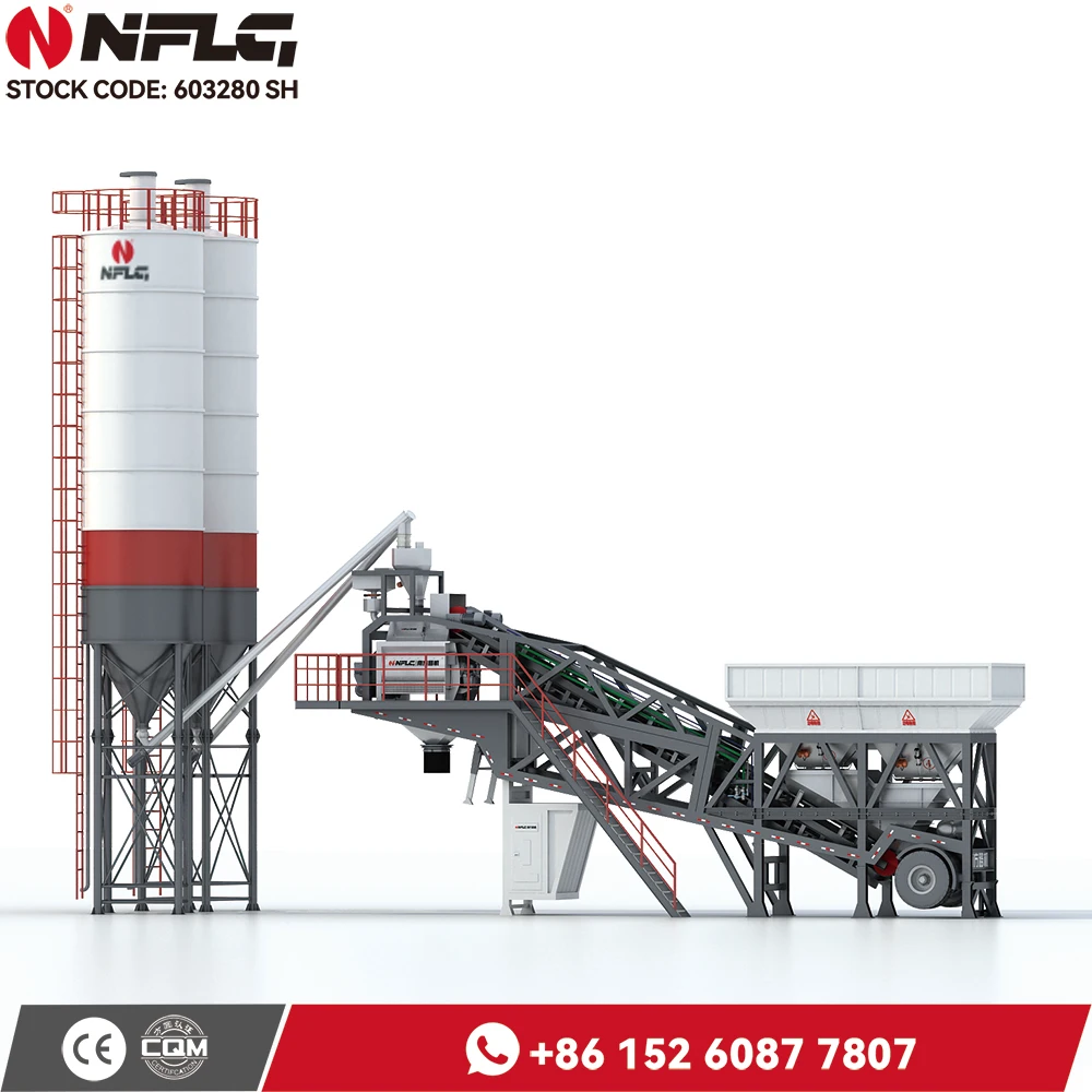 Hzs Series Mobile Central Mix Concrete Asphalt Batch Plant