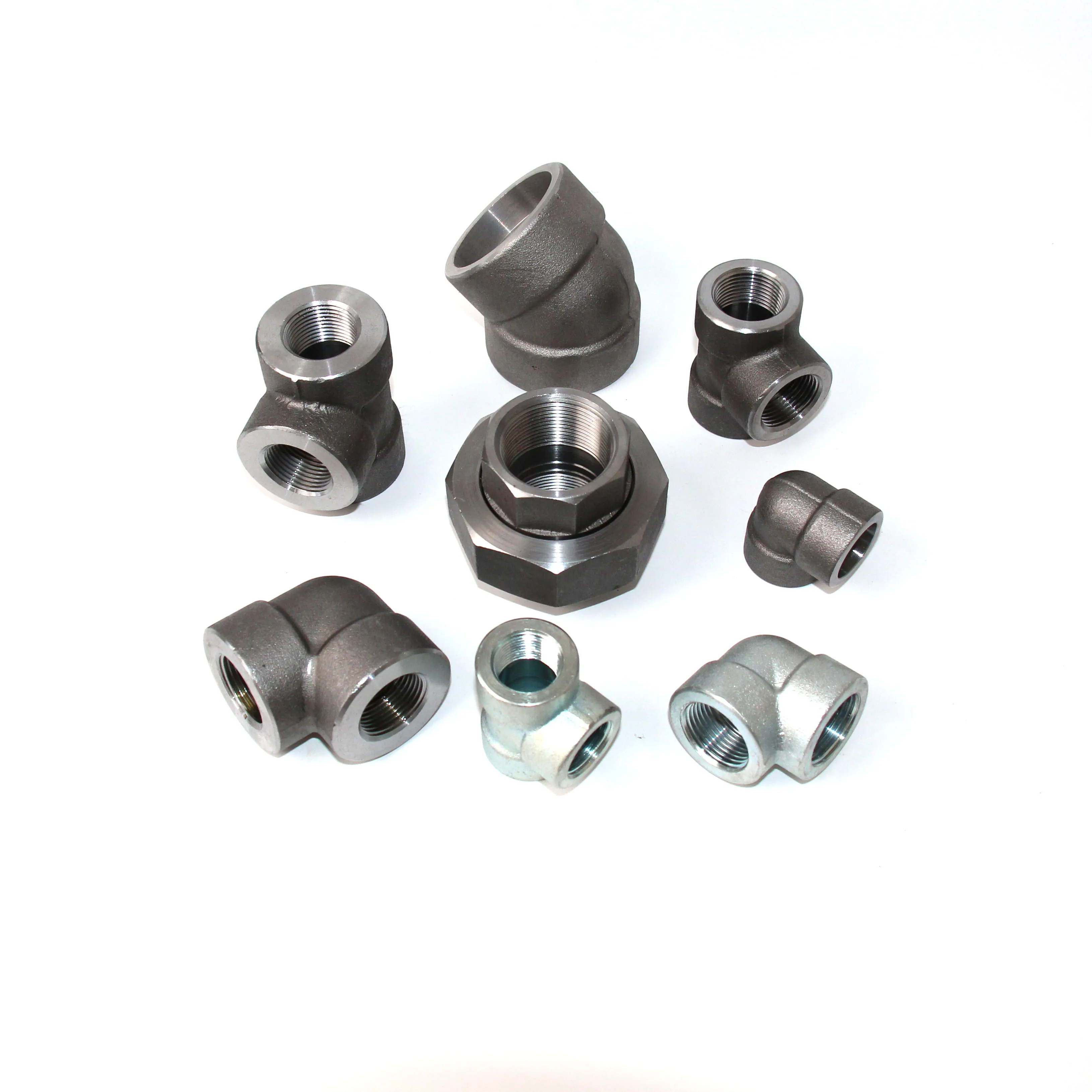 3000lbs 6000lbs High Pressure Forged Steel Pipe Fittings tee elbow union A105 Pipe Fitting carbon steel pipe fitting