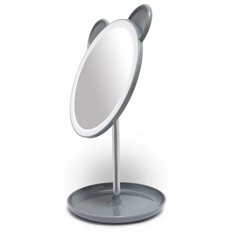 Hot Sale Factory Wholesale Vanity Make Up Mirrors Cute Mirror Stand Folding Cosmetic Beauty Mirror Home Use Women Girl Kids