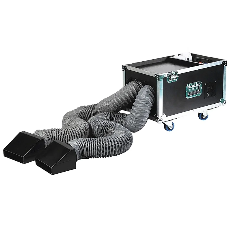 4000w water based low fog  Stage Equipment dual head smoke  Low Lying Smoke Floor Fog Machine for Wedding party machines dmx led