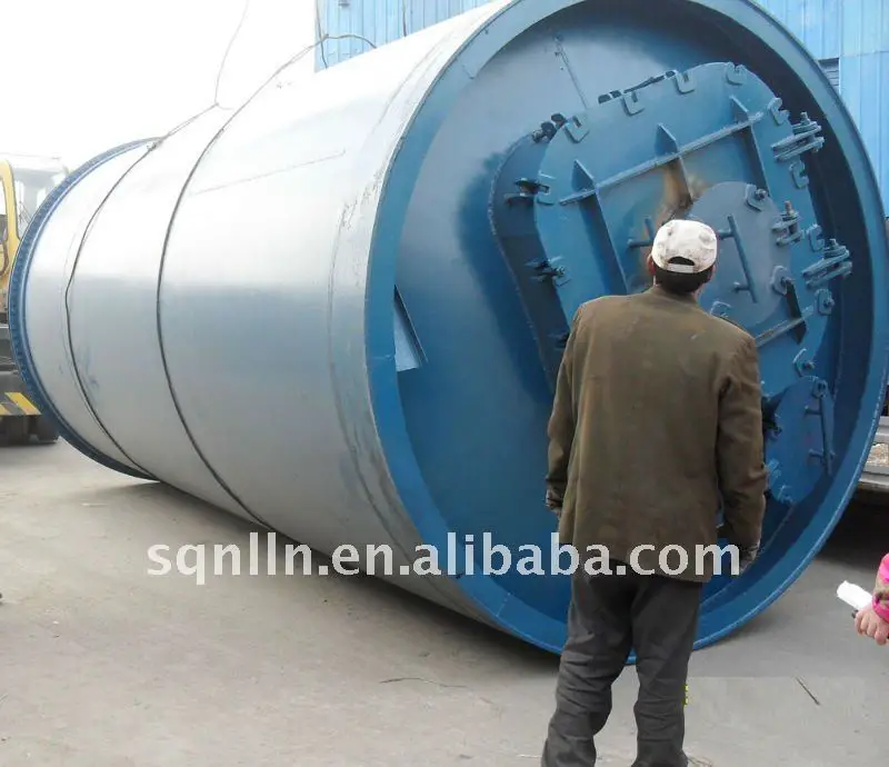 
Waste tyre rubber and plastic Material Processed pyrolysis plant 