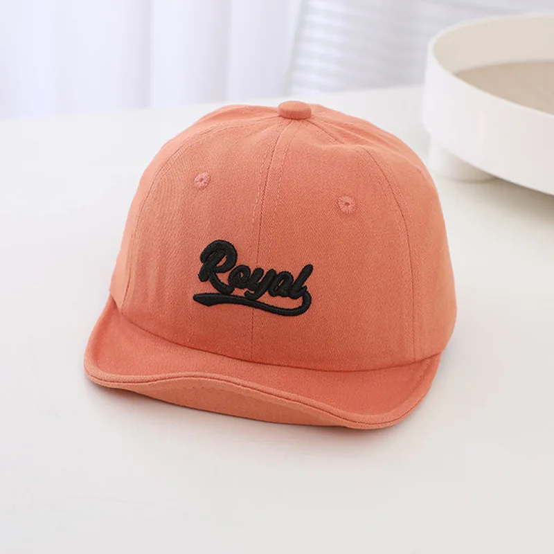 High quality print embroidery custom Baby hats Sun Protection Adjustable Travel Children Snapback Solid Color Kids Baseball Cap