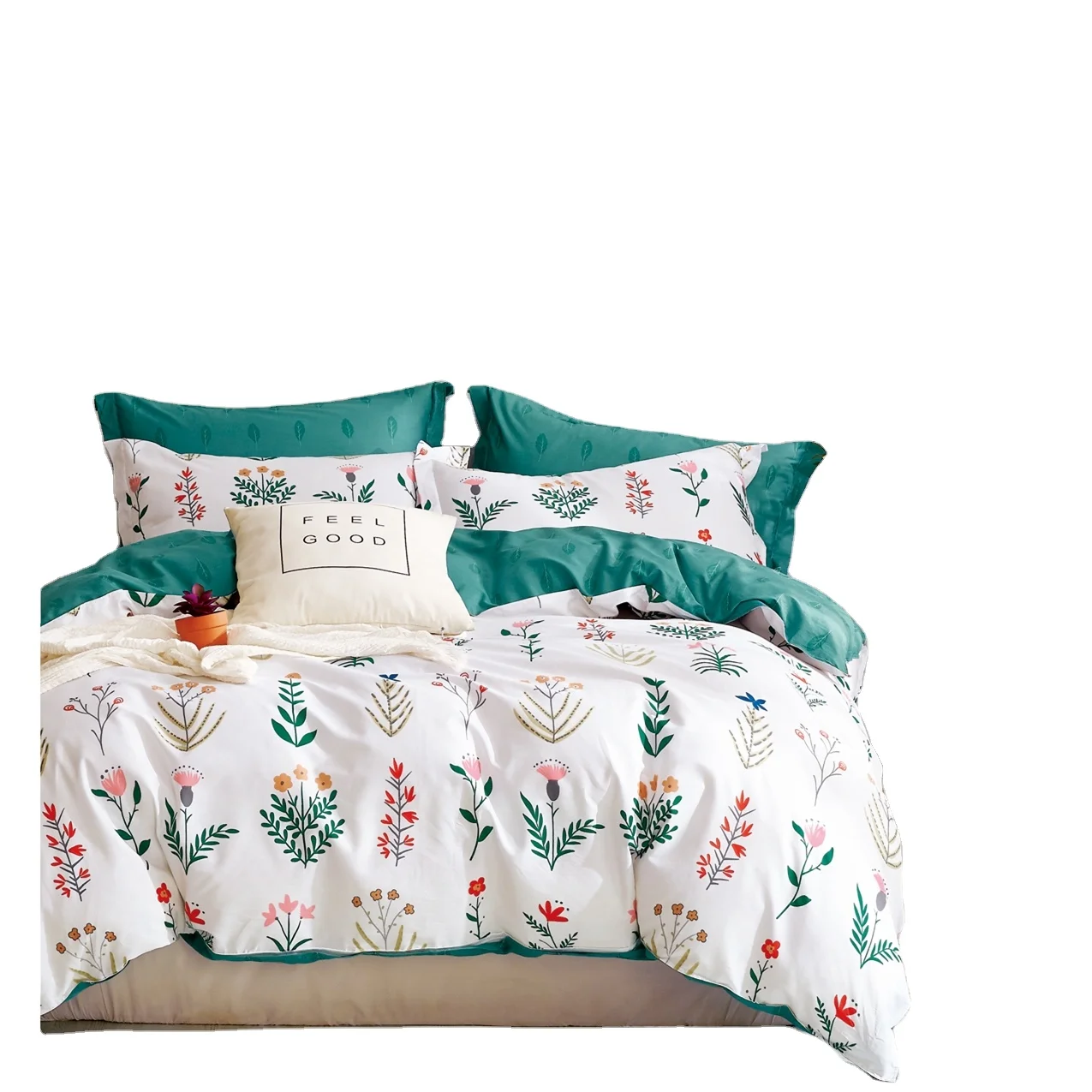 Turkey Bed Sheet Set - Brushed Microfiber Bedding - Wrinkle,Fade,Stain Resistant - Hypoallergenic - 4 Piece