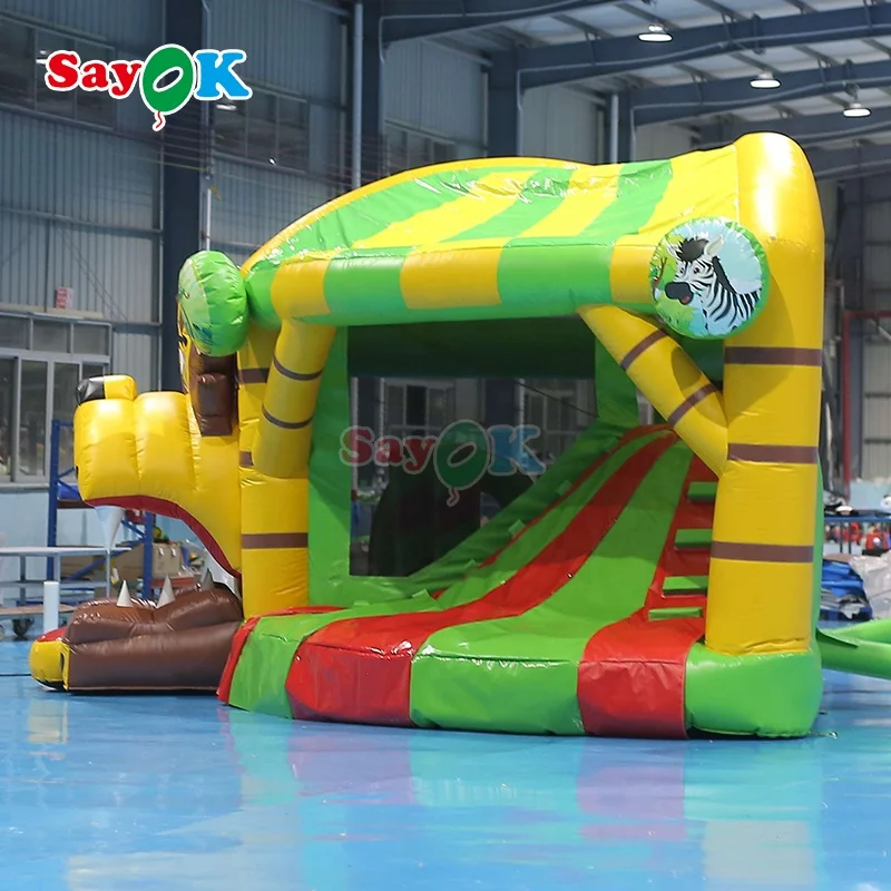 Party Kids commercial bouncy house jumping castle slide combo  lion theme inflable castle bouncer  amusement park
