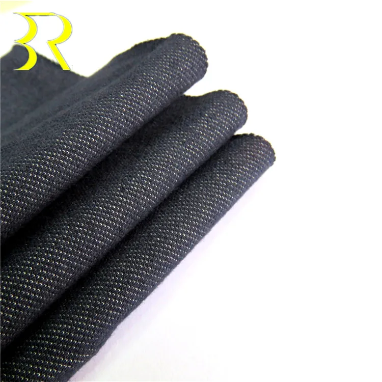 
Hot Selling Twill Cotton Polyester Spandex Knitted Durable Stretch Denim Fabric For Trousers 