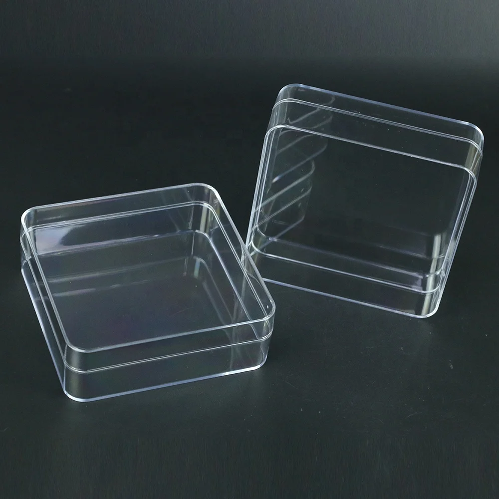 Custom square transparent plastic acrylic box for displaying plastic jewelry packaging box