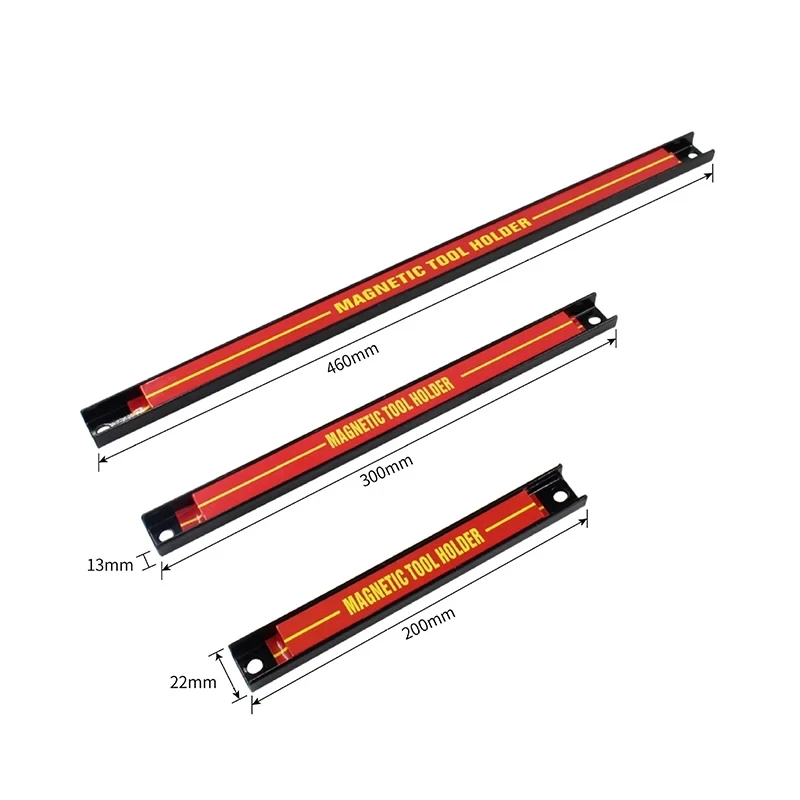 200/300/460/500mm Magnetic Tool Holder Bar Organizer Storage Rack Knife Wrench Pliers hand Tool Storage