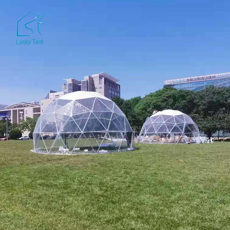 100 seater tent event party wedding outdoor tents trade show reception dome tent with double open glass door