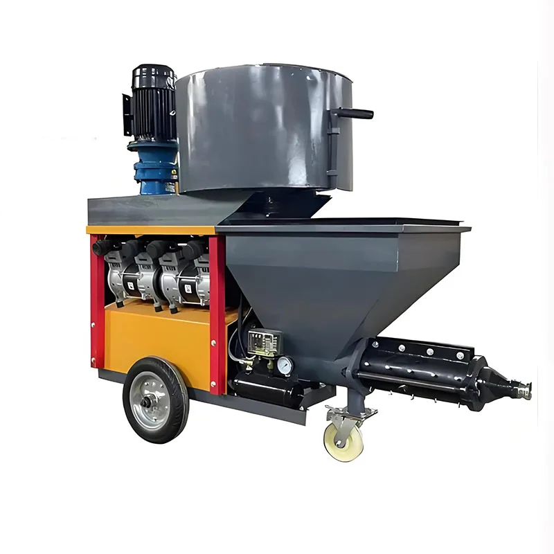 Best Performance House Building Construction Cement Electric Concrete Mortar Mixer Spraying Machine Price