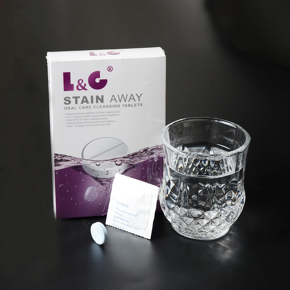 Оптовая продажа, высококачественный очиститель зубов, 30 шт., таблетки для чистки зубов, частная этикетка
