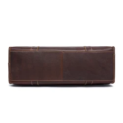 High Quality   Full Custom Vintage Genuine Leather Waterproof Trolley Travel  Duffel  Overnight Bag