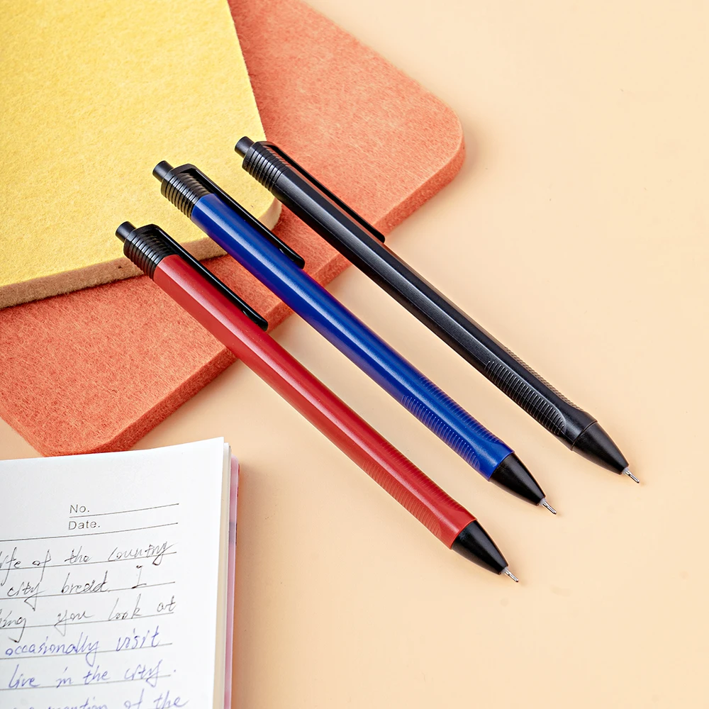 Ergonomic Triangle Luxury Ball-Point Semi-Gel Refill Plastic Ball Point Pen