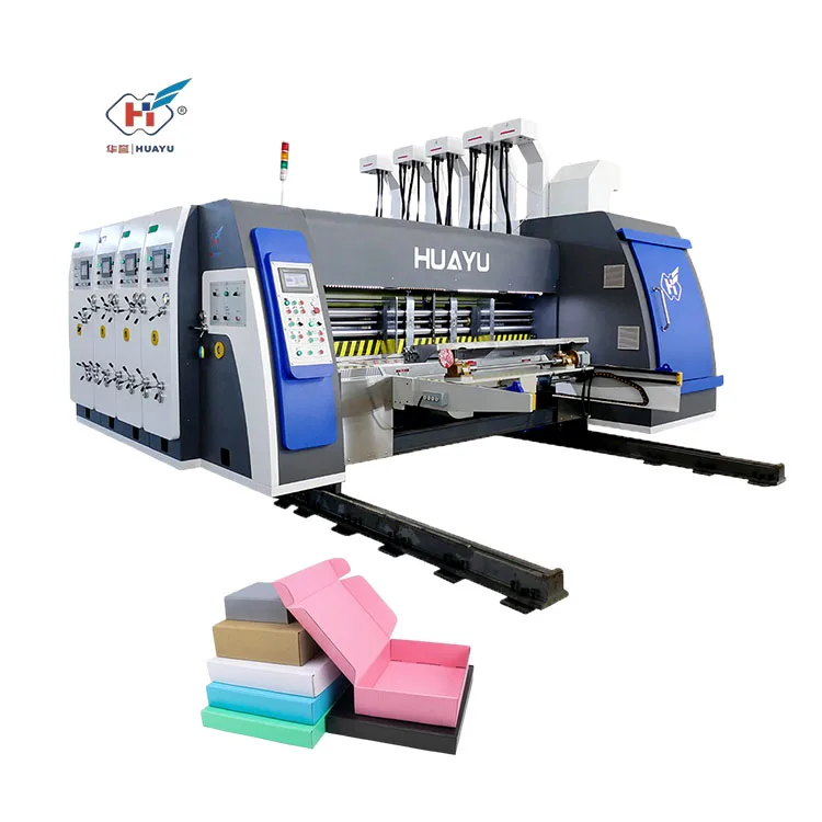 HUAYU SERIES Full Automatic Easy Operation Printing Cardboard Printer Slotter Carton Box Die Cutter Machine