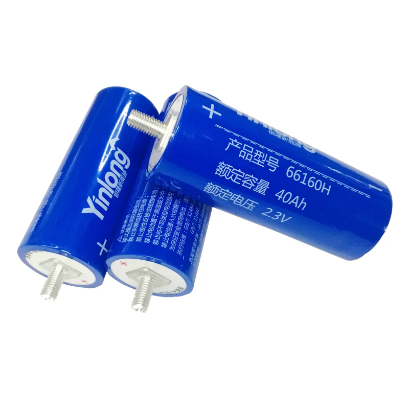 HAYOEN 2.3V 40AH LTO Titanate Battery Quick Charge 25000 Times Life Cycle Yinlong 66160 for Solar Energy Storage Systems