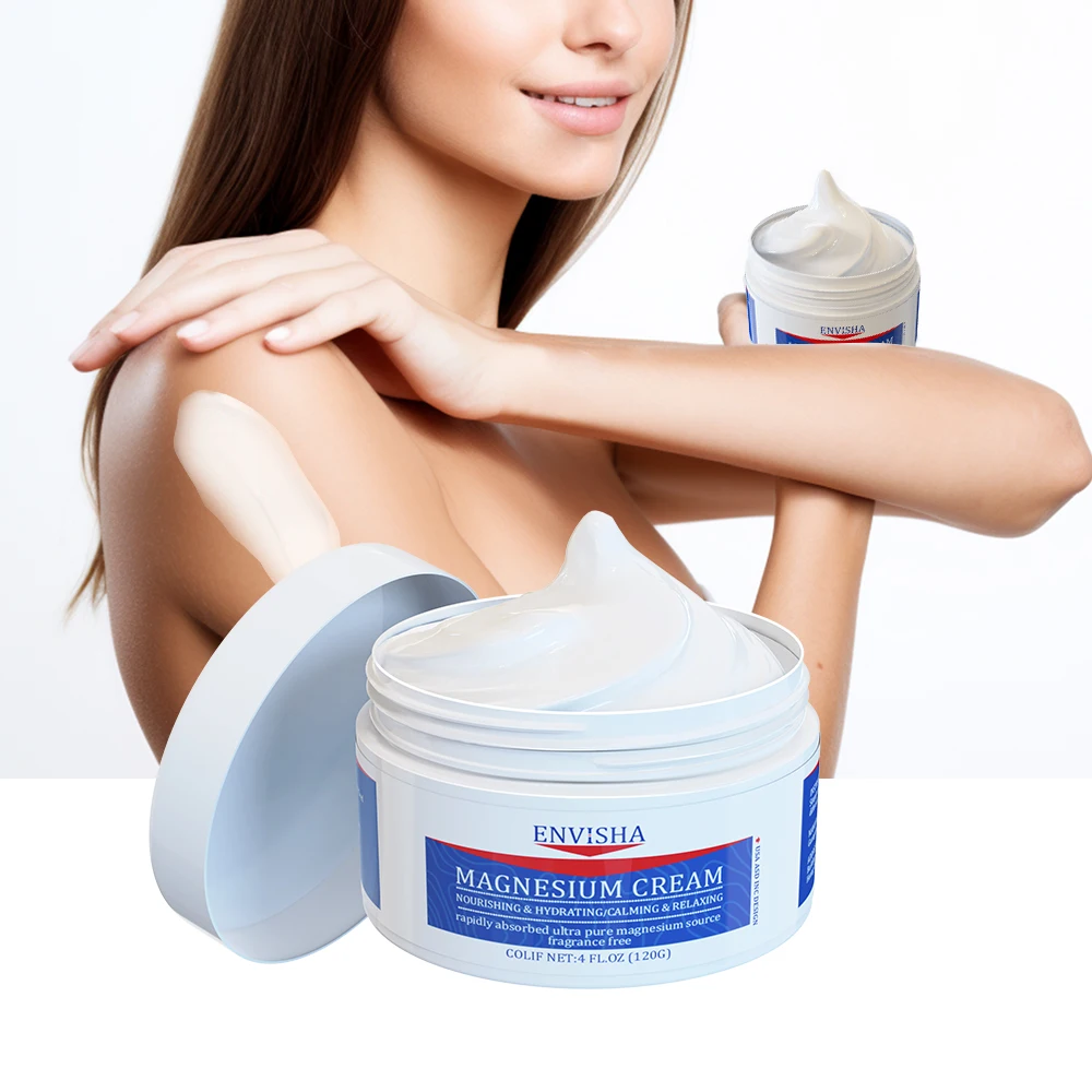 Private Label Body Facial Skin Care Natural Vegan Moisturizer Nourishing Smoothing Skin Magnesium Cream