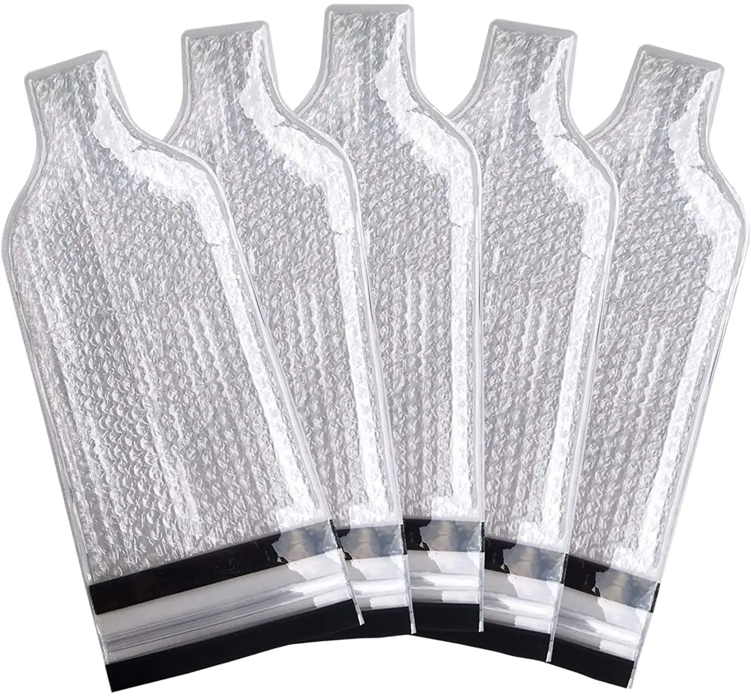 Customized PVC Single Bubble Resealable Plastic Bag for Protect Wine Bottle