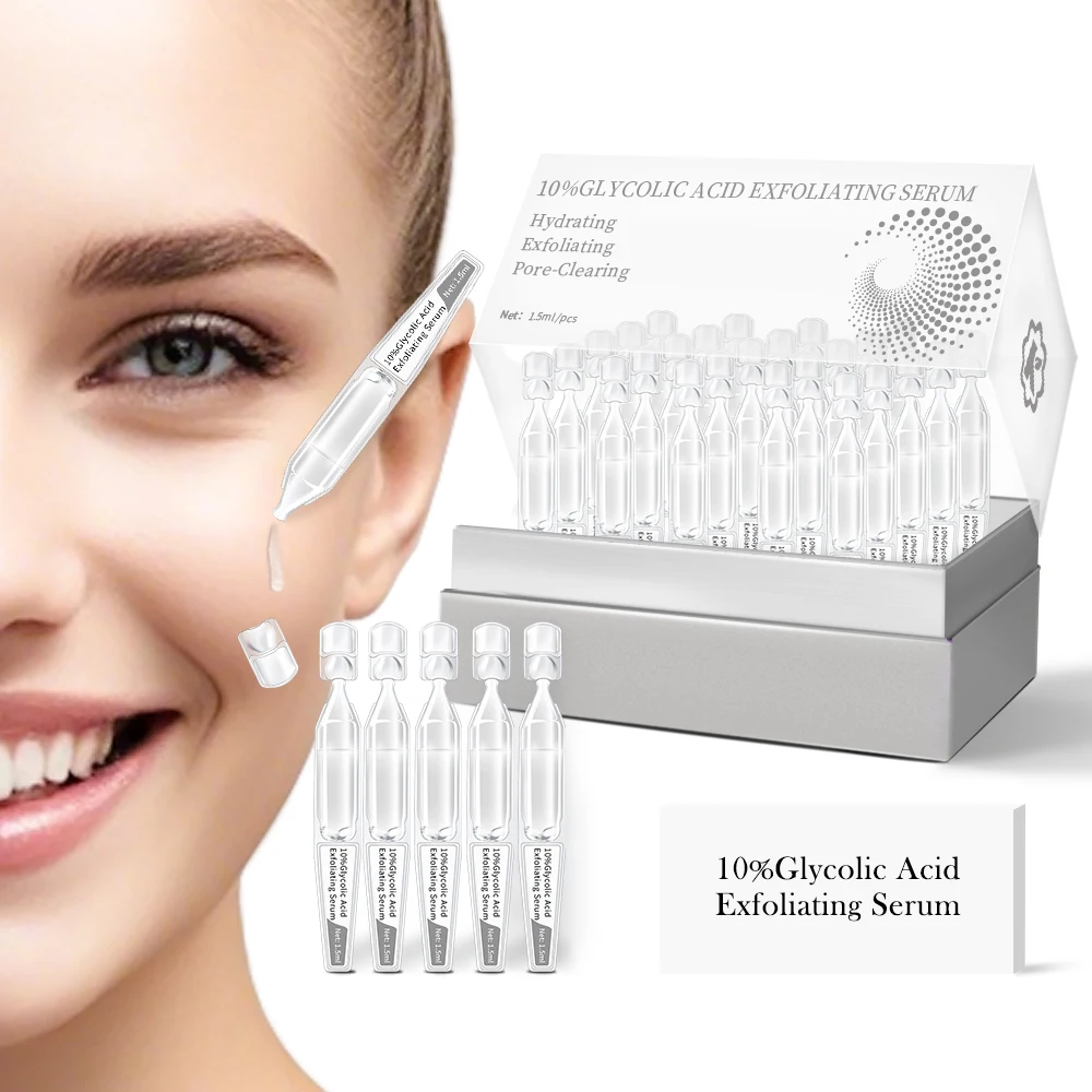 10%Glycolic Acid Exfoliating  Face Serum with Lactic Acid Hydrating and Salicylic Acid Pore-Clearing Krone Private Label Custom