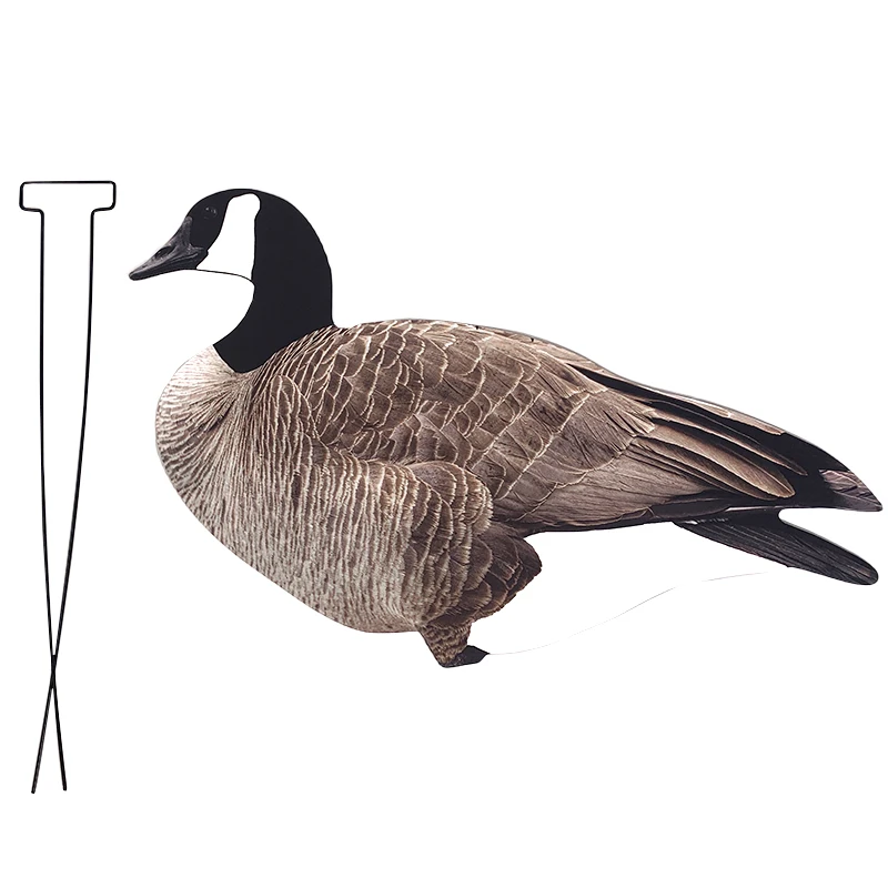 Environmentally Friendly and Recyclable Goose flocked  Decoy Silhouette Multiple Styles for Space-Saving Hunting