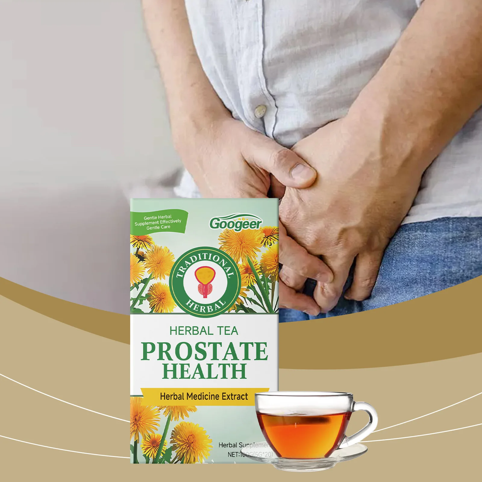 Chinese Natural Tea Prostate Health Body care Detox and Slimming Optimal Prostate Health Regulation
